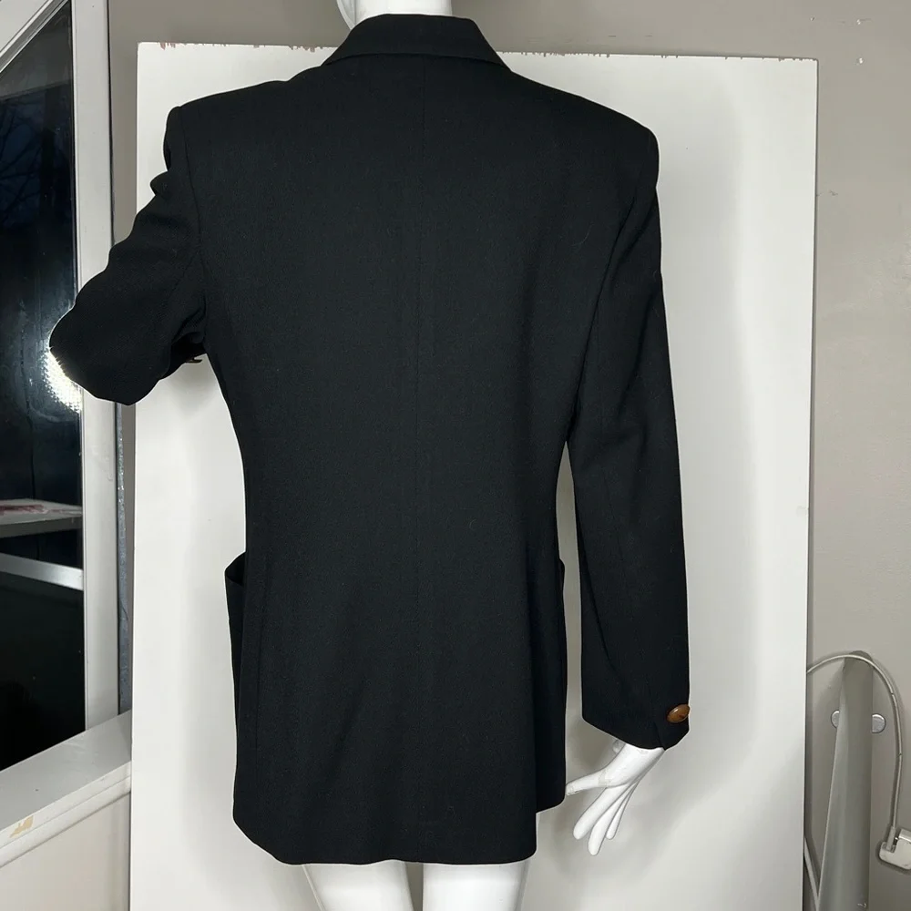 Christian Dior Sz 10 Double Breasted 100% Wool Blazer Jacket